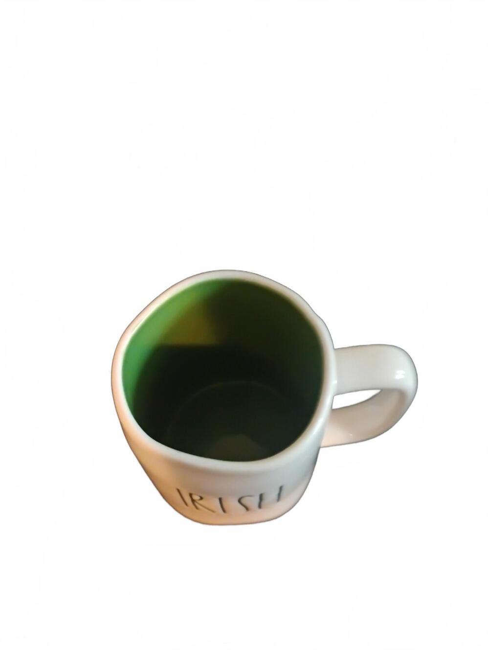 Rae Dunn Artisan Collection IRISH Green Interior Mug Clover Four Leaf Lucky - Picture 4 of 7